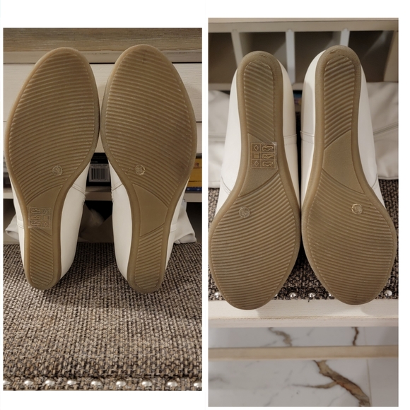 Midnight Velvet Winter White Leather Fur Hidden Wedge Women's Boots Size 11 - Picture 13 of 16